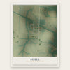 Buell, Missouri map print, the full design