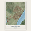 Carondelet, Missouri map print, the full design