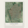 Castle Point, Missouri map print, the full design