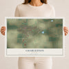 Map of Charleston, Missouri, 12 x 18 inch unframed archival matte print