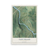 Map of Cliff Village, Missouri, 12 x 18 inch unframed archival matte print