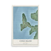 Map of Coney Island, Missouri, 12 x 18 inch unframed archival matte print