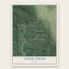 Connelsville, Missouri map print, the full design