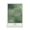 Map of Cosby, Missouri, 12 x 18 inch unframed archival matte print