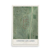Map of Country Life Acres, Missouri, 12 x 18 inch unframed archival matte print