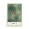 Map of Diehlstadt, Missouri, 12 x 18 inch unframed archival matte print