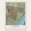 Dutchtown, St. Louis, Missouri map print, the full design