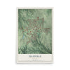 Map of Ellisville, Missouri, 12 x 18 inch unframed archival matte print