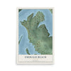 Map of Emerald Beach, Missouri, 12 x 18 inch unframed archival matte print
