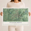 Map of Excelsior Springs, Missouri, 12 x 18 inch unframed archival matte print