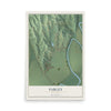 Map of Farley, Missouri, 12 x 18 inch unframed archival matte print