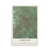 Map of Farmington, Missouri, 12 x 18 inch unframed archival matte print
