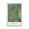 Map of Fayette, Missouri, 12 x 18 inch unframed archival matte print