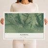Map of Fleming, Missouri, 12 x 18 inch unframed archival matte print
