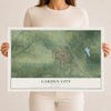 Map of Garden City, Missouri, 12 x 18 inch unframed archival matte print