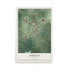 Map of Gerald, Missouri, 12 x 18 inch unframed archival matte print