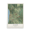 Map of Glasgow, Missouri, 12 x 18 inch unframed archival matte print