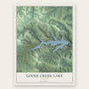 Goose Creek Lake, Missouri map print, the full design