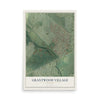 Map of Grantwood Village, Missouri, 12 x 18 inch unframed archival matte print