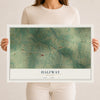Map of Halfway, Missouri, 12 x 18 inch unframed archival matte print