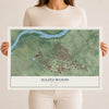 Map of Hazelwood, Missouri, 12 x 18 inch unframed archival matte print