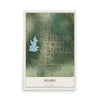 Map of Higbee, Missouri, 12 x 18 inch unframed archival matte print
