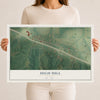 Map of High Hill, Missouri, 12 x 18 inch unframed archival matte print