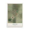 Map of Holland, Missouri, 12 x 18 inch unframed archival matte print