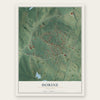 Horine, Missouri map print, the full design