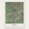 Howell, Missouri map print, the full design