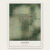 Iantha, Missouri map print, the full design
