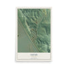 Map of Iatan, Missouri, 12 x 18 inch unframed archival matte print