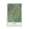 Map of Iberia, Missouri, 12 x 18 inch unframed archival matte print