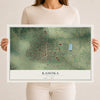 Map of Kahoka, Missouri, 12 x 18 inch unframed archival matte print
