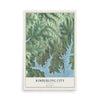 Map of Kimberling City, Missouri, 12 x 18 inch unframed archival matte print