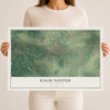 Map of Knob Noster, Missouri, 12 x 18 inch unframed archival matte print
