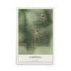 Map of Laddonia, Missouri, 12 x 18 inch unframed archival matte print
