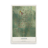 Map of Leeton, Missouri, 12 x 18 inch unframed archival matte print