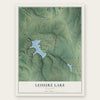 Leisure Lake, Missouri map print, the full design
