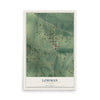 Map of Lohman, Missouri, 12 x 18 inch unframed archival matte print