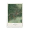 Map of Madison, Missouri, 12 x 18 inch unframed archival matte print
