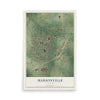 Map of Marionville, Missouri, 12 x 18 inch unframed archival matte print