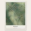 Medill, Missouri map print, the full design