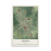 Map of Memphis, Missouri, 12 x 18 inch unframed archival matte print