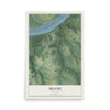 Map of Miami, Missouri, 12 x 18 inch unframed archival matte print