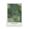 Map of Middletown, Missouri, 12 x 18 inch unframed archival matte print
