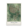 Map of Moline Acres, Missouri, 12 x 18 inch unframed archival matte print