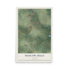 Map of Moscow Mills, Missouri, 12 x 18 inch unframed archival matte print