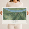 Map of Napoleon, Missouri, 12 x 18 inch unframed archival matte print