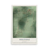 Map of Neelyville, Missouri, 12 x 18 inch unframed archival matte print
